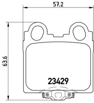Тормозные колодки дисковые BREMBO P83045