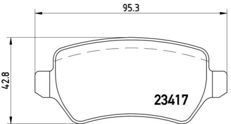 Тормозные колодки дисковые BREMBO P10013 (фото 1)