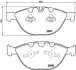 Гальмівні колодки дискові перед.BMW 535d/745-760 02- BREMBO P06047 (фото 1)