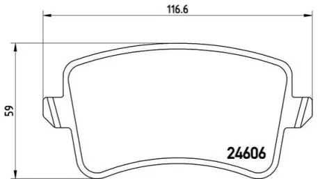 Гальмівні колодки зад. A4 07-/Q5 12- (ATE) BREMBO P85099