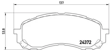 Тормозные колодки дисковые BREMBO P78015