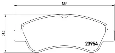 Гальмівні колодки пер. Berlingo/Partner 01- (Bosch) BREMBO P61066