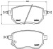 Комплект гальмівних колодок з 4 шт. дисків BREMBO P56051 (фото 1)