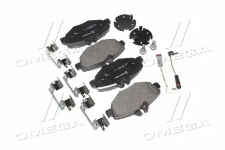 Гальмівні колодки пер. MB E-class (W211) 03-09 BREMBO P50049
