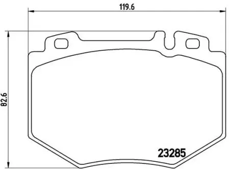 Тормозные колодки дисковые BREMBO P50048