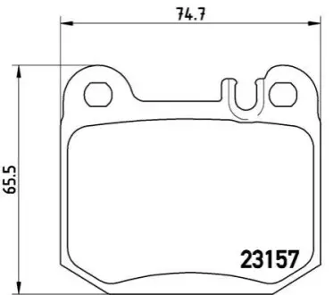 Гальмівні колодки дискові BREMBO P50043