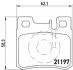 Комплект гальмівних колодок з 4 шт. дисків BREMBO P50009 (фото 1)