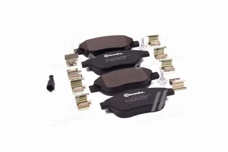 Гальмівні колодки пер. Berlingo/Partner 01-/Doblo 03- (з датчиком) BREMBO P23087