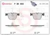 Комплект гальмівних колодок з 4 шт. дисків BREMBO P06050 (фото 1)