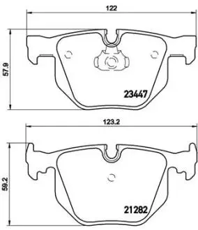 Гальмівні колодки BREMBO P06029