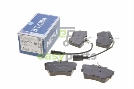 Колодки гальмівні (задні) VW T4 1.8-2.8 90-03 (з датчиком) MEYLE 025 232 2416/W
