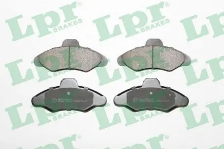 Комплект гальмівних колодок з 4 шт. дисків LPR 05P383