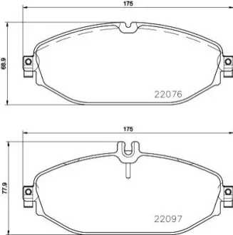 Гальмівні колодки дискові BREMBO P50124