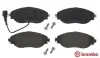 Гальмівні колодки пер. VW Passat 10-/Skoda Octavia 12- (TRW) з датчиком BREMBO P85144 (фото 1)