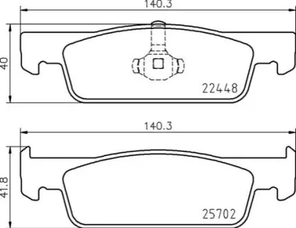 Гальмівні колодки дискові BREMBO P68069