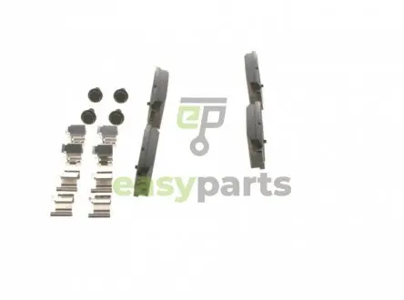 Колодки гальмівні (задні) Ford Mondeo III 00-09/Jaguar X-Type 01-09 BOSCH 0986494076