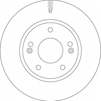 Гальмівний диск 51712G2100 TRW DF6936