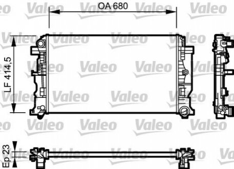 Радиатор охлаждения Valeo 734926