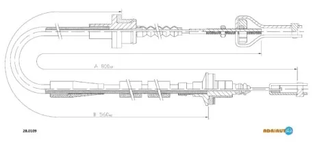 Тросик сцепления ADRIAUTO 28.0109