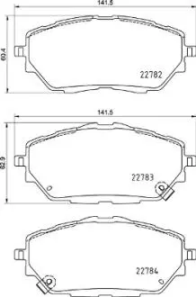 Гальмівні колодки пер. Toyota Corolla 18- BREMBO P83171