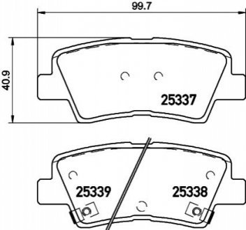 Гальмівні колодки дискові BREMBO P30101 (фото 1)