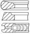 Кільця поршневі GOETZE 08-502600-00 (фото 1)