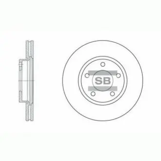 Гальмівний диск Hi-Q (SANGSIN) SD4401