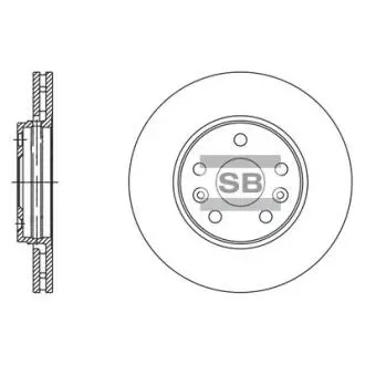 Гальмівний диск передній Hi-Q (SANGSIN) SD3062