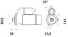 Стартер, 24V 5,50KW Z12 MAHLE / KNECHT MS 886 (фото 2)