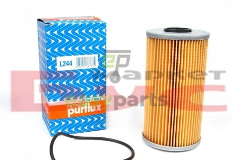 Фильтр масла BMW 3/5 2.5td 91-03/Omega B Purflux L244 (фото 1)