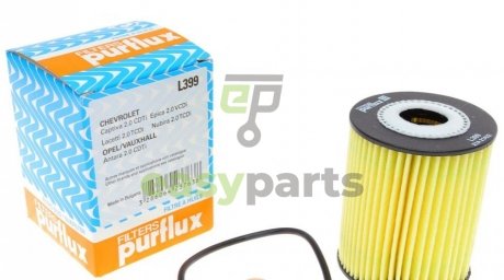 Фільтр масляний Chevrolet Lacetti/Captiva 2.0D 06-11 (h=83mm) Purflux L399