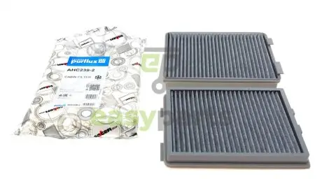 Фільтр салону BMW 5 (E39) (вугільний) (к-кт 2шт.) Purflux AHC239-2