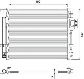 Радиатор кондиционера Valeo 814404