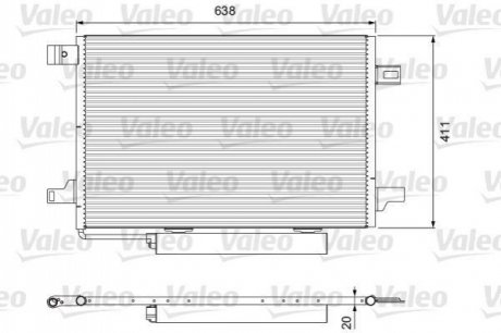Радіатор кондиціонера MB A-class (W169)/B-class (W245) 1.5-2.0LPG 04-12 (з осушувачем) Valeo 814249