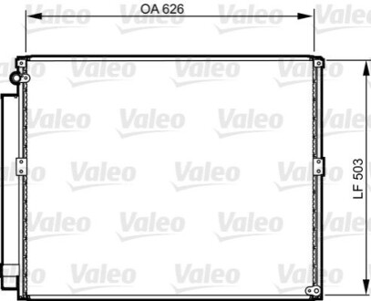 Радиатор кондиционера Valeo 814236