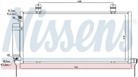 Конденсер кондиціонера NISSENS 940164