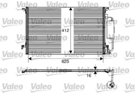 Радиатор кондиционера Valeo 817712