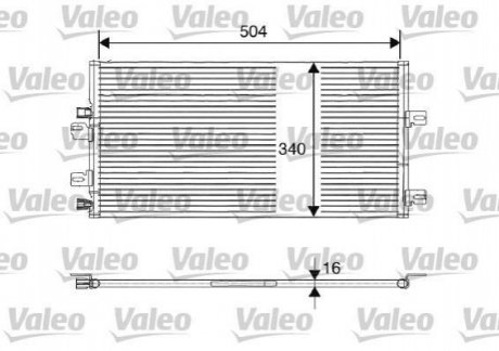 Радиатор кондиционера Valeo 817687
