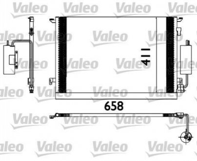 Радиатор кондиционера Valeo 817648