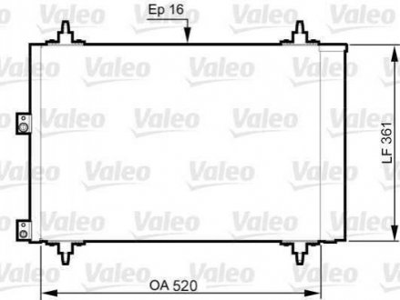 Радиатор кондиционера Valeo 814080 (фото 1)