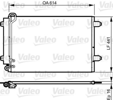 Радиатор кондиционера Valeo 814002 (фото 1)