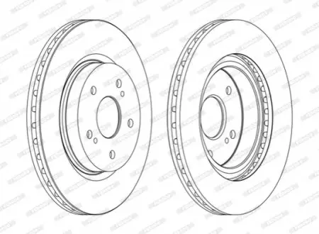 Гальмівний диск FERODO DDF1635C