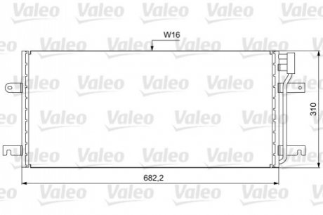 Радіатор кондиціонера Valeo 814029 (фото 1)