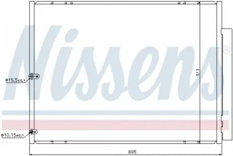 Радиатор кондиционера NISSENS 940297