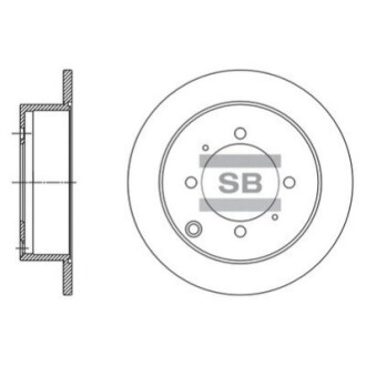 Диск гальмівний Hi-Q (SANGSIN) SD1138