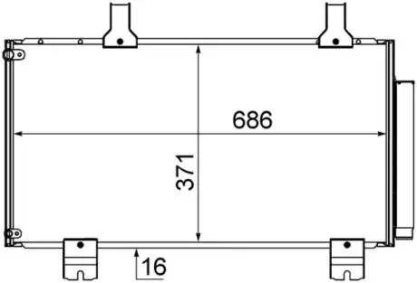 Радиатор кондиционера MAHLE / KNECHT AC 610 000S