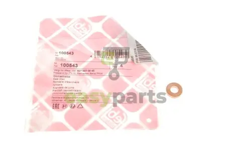 Шайба під форсунку Renault Trafic/Opel Vivaro 1.9-2.5dCi (7x15x3) FEBI BILSTEIN 100543