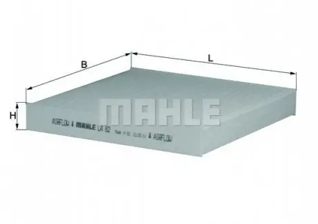 Фiльтр салону MAHLE / KNECHT LA82