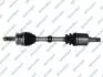 Піввісь (передня) (L) Hyundai Santa Fe 2.7 V6/2.2 CRDi 06-13 (30z/28z/670mm) (+ABS52z) GSP 239247 (фото 1)