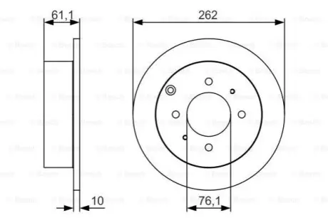 Диск гальмівний BOSCH 0986479S68